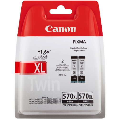 Canon PGI570XL Patron PGBlack Twin pack /eredeti/