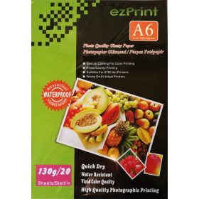  Fotópapír 10x15 20lap 130g fényes, Tintasugaras nyomtatóhoz