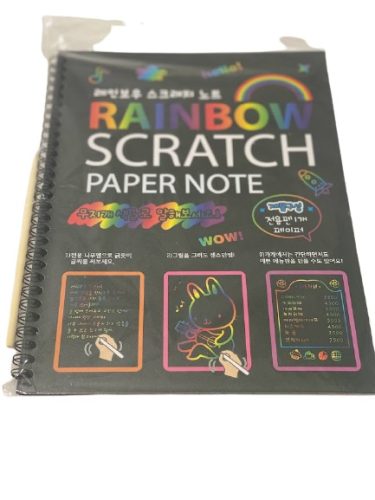 Szivárványos "kaparós" Scratch Paper Note (nagy)