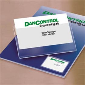   Névjegytartó zseb, öntapadó, felül nyitott, 95x60 mm, 3L