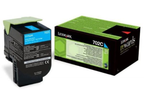 Lexmark 70C2XC0 (702XC) toner Cyan 4K (Eredeti) CS310/410