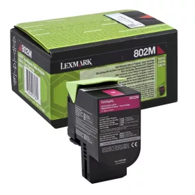 Lexmark 802M Toner Magenta 1K (Eredeti) 80C20M0