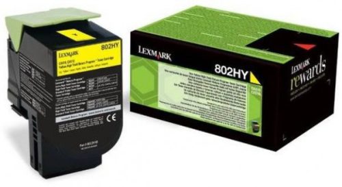 Lexmark 802HY Toner Yellow 3K /o/ 80C2HY0