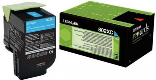 Lexmark 802XC Toner Cyan 4K /o/ 80C2XC0