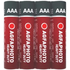   Elem, AAA, 4 db, féltartós (szén-cink), zsugor, AGFAPHOTO "Heavy Duty"
