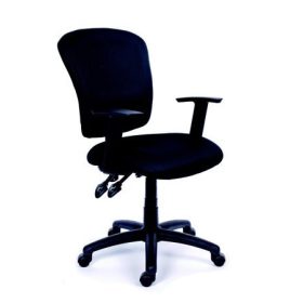   Irodai szék, fekete szövetborítás, fekete lábkereszt, MAYAH "Active"