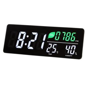   Időjárás állomás, LED kijelzővel, falra szerelhető, ALBA, fekete