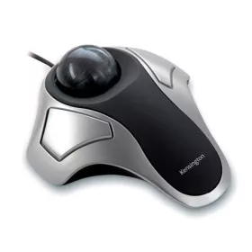   Egér, trackball, vezetékes, optikai, USB, KENSINGTON "Orbit", ezüst