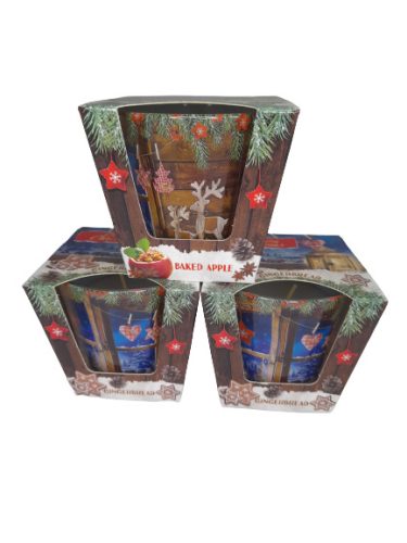 Bartek poharas gyertya 115 gr Charming Christmas