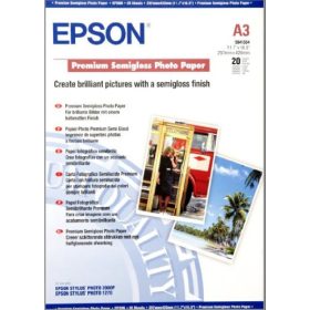   Epson A/3 Prémium Félfényes Fotópapír 20Lap 251g (Eredeti)