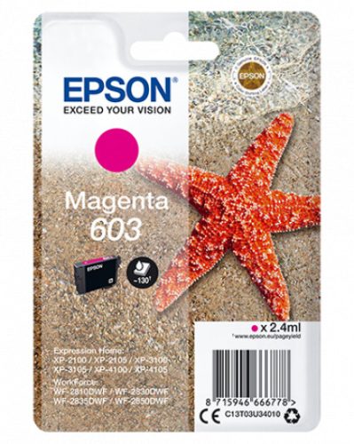 Epson T03U1 Patron Magenta 2,4ml (Eredeti)