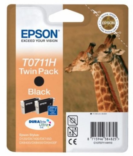 Epson T07114H Patron Black 2x11ml (eredeti)