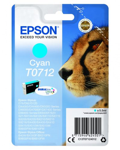 Epson T0712 Tintapatron Cyan 5,5ml
