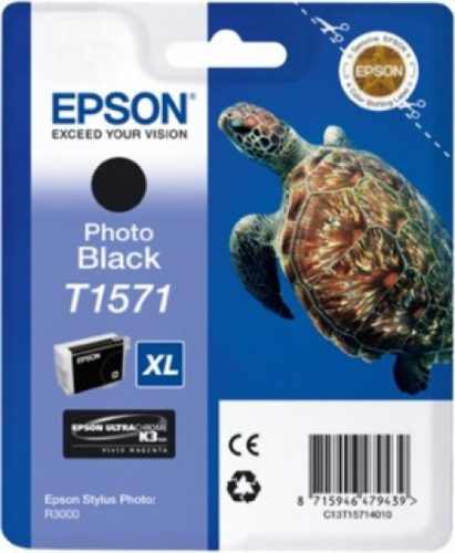 Epson T1571 Patron Black 26ml (eredeti) Stylus Photo R3000