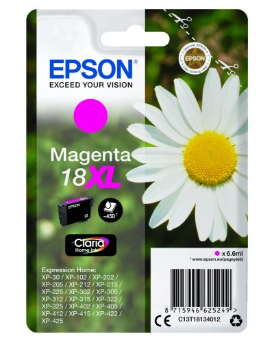 Epson T1813 Patron Magenta 6,6ml 18XL (Eredeti)