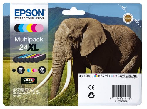 Epson T2438 Patron Multipack High Capacity 24XL (Eredeti)