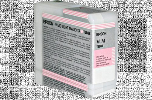 Epson T580B Patron Vivid Light Magenta 80ml (EREDETI)
