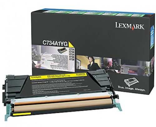 Lexmark C734/X734 toner Yellow 6K (Eredeti)C734A1YG