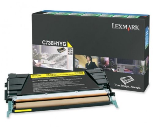 Lexmark C736,X736,738 toner yellow(Eredeti) C736H1YG