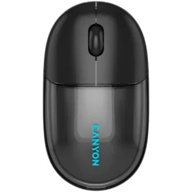   Egér, vezeték nélküli, dual-mode kapcsolat, optikai, CANYON "OnClick 24", fekete