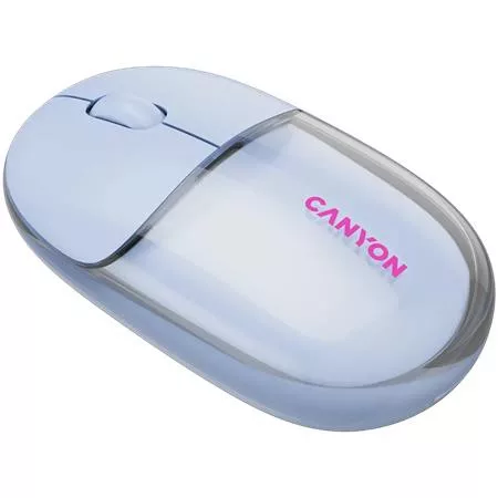 Egér, vezeték nélküli, dual-mode kapcsolat, optikai, CANYON "OnClick 24", kék