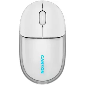   Egér, vezeték nélküli, dual-mode kapcsolat, optikai, CANYON "OnClick 24", fehér
