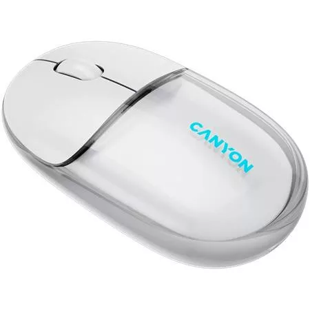 Egér, vezeték nélküli, dual-mode kapcsolat, optikai, CANYON "OnClick 24", fehér