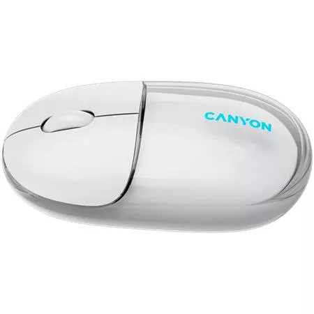 Egér, vezeték nélküli, dual-mode kapcsolat, optikai, CANYON "OnClick 24", fehér