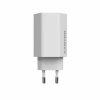 Hálózati töltő, 1xUSB-A, 2xUSB-C, 65W, CANYON "Hexagon 65", fehér