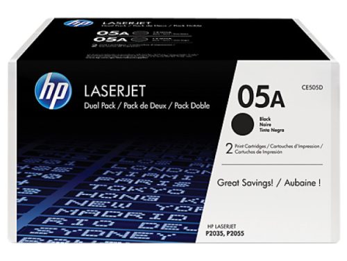 HP CE505D Toner Bk duo-pck No.05A /orig/