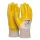 Szerelőkesztyű, nitril, DONAU "Safety 02", 9/L méret, sárga