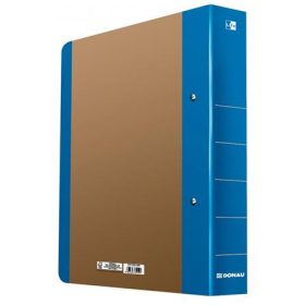   Gyűrűs könyv, 2 gyűrű, D alakú, 50 mm, A4, karton, DONAU "Life", neon kék