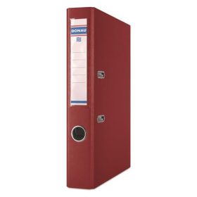   Iratrendező, 50 mm, A4, PP/karton,  DONAU "Szivárvány", bordó