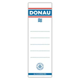   Cserecímke, iratrendezőhöz, öntapadó, 54x153 mm, DONAU, fehér