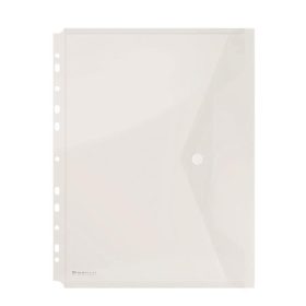   Irattartó tasak, A4, PP, patentos, lefűzhető, DONAU, áttetsző