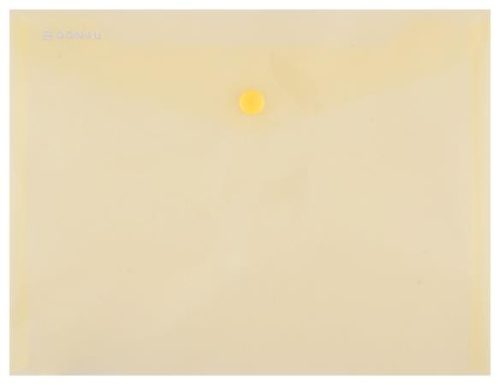 Irattartó tasak, A5, PP, patentos, DONAU, sárga
