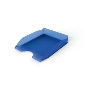   Irattálca, műanyag, DURABLE, "Basic", áttetsző kék