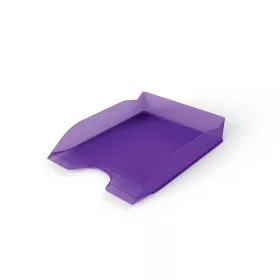   Irattálca, műanyag, DURABLE, "Basic", áttetsző lila
