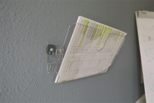 Prospektustartó, fali, fekvő, A4, mágneses, DURABLE "FLEXIPLUS", áttetsző