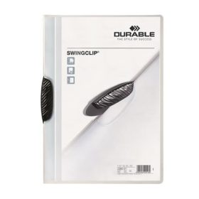   Gyorsfűző, klipes, A4, DURABLE "Swingclip® 30", fekete