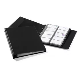   Névjegytartó, 400 db-os, gyűrűs, DURABLE "VISIFIX® Economy", fekete