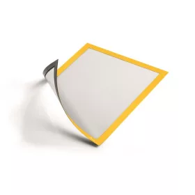   Infokeret, mágneses háttal, A4, DURABLE "DURAFRAME®", sárga