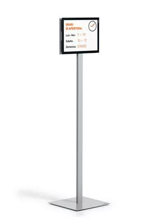 Padlóállvány, A4, DURABLE "INFO STAND BASIC", antracit-szürke