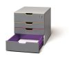 Irattároló, műanyag, 4 fiókos, 1 zárható fiókkal, DURABLE "VARICOLOR® SAFE"