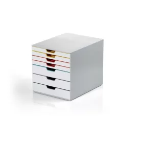   Irattároló, műanyag, 7 fiókos, DURALBE " VARICOLOR® MIX 7", színes