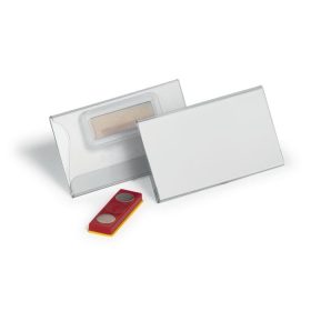   Névkitűző, mágnessel, elfordulásgátlóval, 75x40 mm, DURABLE