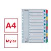 Regiszter, karton, A4, 1-10, ESSELTE "Mylar"