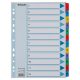 Regiszter, karton, A4, 1-12, ESSELTE "Mylar"