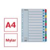 Regiszter, laminált karton, A4, 12 részes, ESSELTE "Mylar"