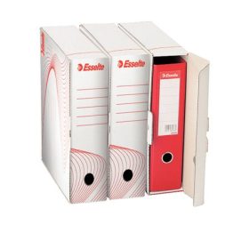   Archiválódoboz, iratrendezőnek, 97 mm, újrahasznosított karton, ESSELTE "Standard" , fehér